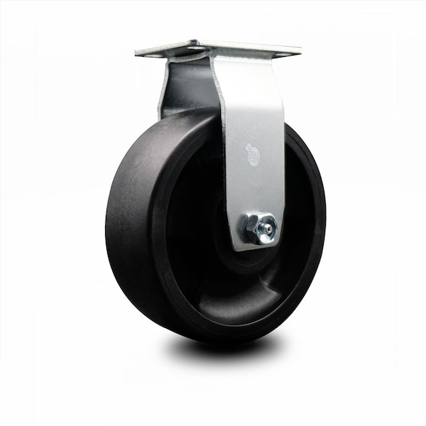 6 Inch Glass Filled Nylon Wheel Rigid Caster with Ball Bearing